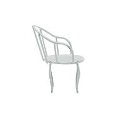 KB2555A Металлический мини стул, белый 4*3*6,5см Astra&Craft
