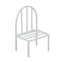 KB4248 Металлический мини стул, белый 4,5*3,5*2,5*7,5см Astra&Craft
