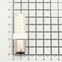 250402 Запасная светодиодная лампа для БШМ, штыковая (B15d), 15*53мм, 3W, холодный свет, Hobby&Pro