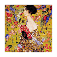 1226 Набор для вышивания Риолис по мотивам картины Г. Климта 'Дама с веером', 35*35 см