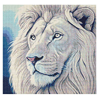 Cr 440184 Алмазная мозаика 'Белый лев', 40х40, Cristyle