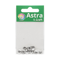 4AR203 Шапочка для бусин, 7(+/-1)мм, 50шт/упак, Astra&Craft