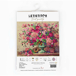 Leti980 Набор для вышивания LetiStitch 'Букет розовых цветов' 44*36,5см