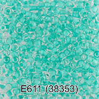 (38353) Бисер прозрачный с цв.центром 10/0, круг.отв., 50г, Preciosa