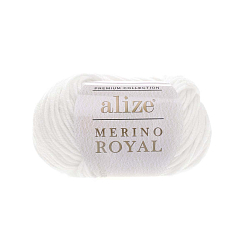Пряжа Alize 'Merino Royal' 50г 100м (100% шерсть)