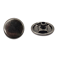 1311 Кнопка 5/12,5 (S-образная) 12,5мм (A) металл, черный никель BIG