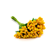 AR554 Букетик декоративных цветов, 2см (12шт/упак) желтый