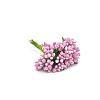 AR554 Букетик декоративных цветов, 2см (12шт/упак) розовый