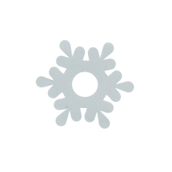 Светоотражающая наклейка на одежду 'Снежинка капля'