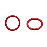 2830 Кольцо 11мм металл/эмаль, Arta-F (100 красный)