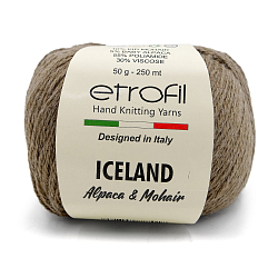 Пряжа Etrofil 'ICELAND' 50гр 250м (10% кид мохер, 5% беби альпака, 55% полиамид, 30% вискоза)