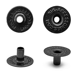 Кнопки установочные тип контакта "кольцо"  BIG 1014-14 Часть кнопки 9 (O-образная) 14мм (D) металл, черненый BIG