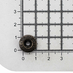 1207 Часть кнопки 520 (S-образная) 13,5мм (B) металл, латунь