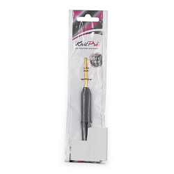 30804 Крючок для вязания с эргономичной ручкой BasixAluminum 3,5мм, алюминий, золото/черный, KnitPro