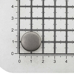 5661 Кнопка 5/17 (S-образная) 17мм (A) цв.металл, серебро