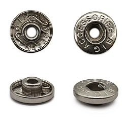 Кнопки установочные тип контакта "пружина" BIG 1202 Часть кнопки 520 (S-образная) 13,5мм (B) металл, никель BIG