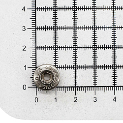 1202 Часть кнопки 520 (S-образная) 13,5мм (B) металл, никель