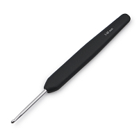 30813 Крючок для вязания с эргономичной ручкой BasixAluminum 3мм, алюминий, серебро/черный, KnitPro