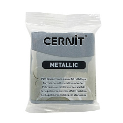 CE0870056 Пластика полимерная запекаемая 'Cernit METALLIC' 56 гр. (080 серебро)