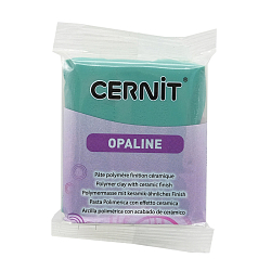 CE0880056 Пластика полимерная запекаемая 'Cernit OPALINE' 56 гр. (637 селадоновый зеленый)
