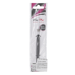 30861 Крючок для вязания с ручкой Steel 0,5мм, сталь, серебро/черный, KnitPro