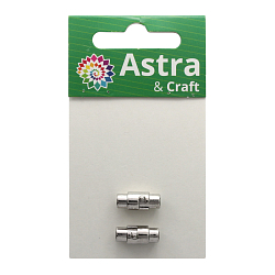 4AR361 Замок магнитно-поворотный для круглого шнура 4*16мм, 2шт/упак, Astra&Craft