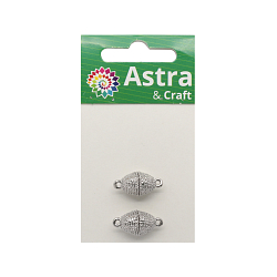 4AR363 Замок магнитный декоративный 10*15мм, 2шт/упак, Astra&Craft