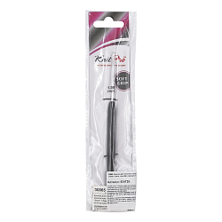 30865 Крючок для вязания с ручкой Steel 1,5мм, сталь, серебро/черный, KnitPro