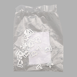 ГНУ14599 Пряжка-застежка для белья 'Сердце' 8мм металл/эмаль, белый