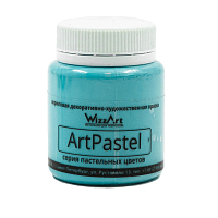 Краска акриловая ArtPastel, бирюза пастельный, 80мл, Wizzart