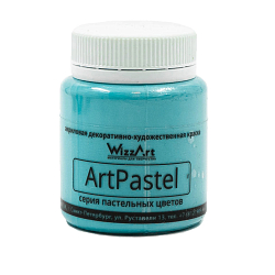 Краска акриловая ArtPastel, бирюза пастельный, 80мл, Wizzart