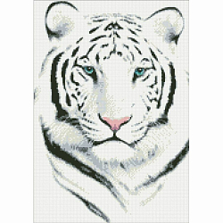 М306 Мозаика 'Белый тигр' 46*53 см