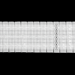 284 Тесьма шторная 1/2 'Параллельная складка' (7 рядов петель, 3 шнура) 80мм*100м, белый