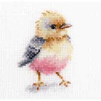 0-235 Набор для вышивания АЛИСА 'Птички-невелички Чик!' 6*8см