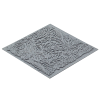 CE95022 Текстура для пластики резиновая 'Листья', 9*9 см. Cernit