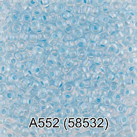 (58532) Бисер прозрачный с цв.центром 10/0, круг.отв., 50г, Preciosa
