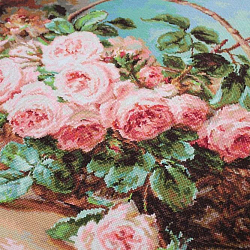 B547 Набор для вышивания 'Корзина с розами' 42,5*34см, Luca-S