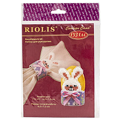 1531АС Набор для вышивания Риолис 'Подставка под яйцо 'Зайка', 4,5*7,5 см