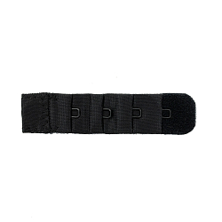 850001 Текстильная застежка с крючками 1*4 для бюстгальтера 18мм, черный, 1шт/упак, Hobby&Pro
