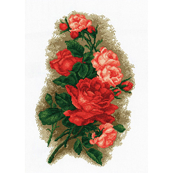800 Набор для вышивания 'РС-Студия' 'Розы красные', 48*31 см