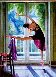 8131 Картина со стразами 'Балерина', 74*94см