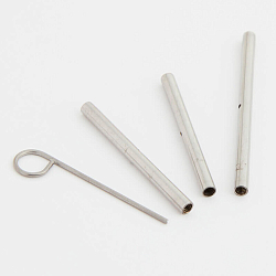 10510 Набор соединителей лесок, 3шт с ключом, никелированная латунь, KnitPro
