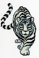 4028 Набор для вышивания 'Белый тигр' 16х24 см