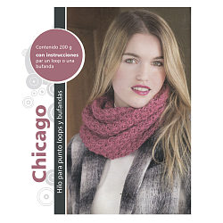 Набор для вязания шарфа 'Chicago' 4*50гр, 4*49м (62% полиакрил, 38% шерсть)