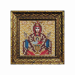 2067дПИ Набор для вышивания бисером 'Вышивальная мозаика' Икона Божией Матери 'Неупиваемая чаша', 6,5*6,5 см