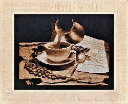 1087 Набор для вышивания Alisena 'Чашка кофе', 26*19 см