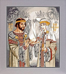 1089 Набор для вышивания Alisena 'Петр и Феврония', 40*46 см
