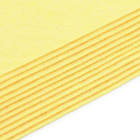 Фетр листовой жесткий, 1.0мм, 160гр, 20х30см, 12шт/упак Astra&Craft (AF830 желтый)