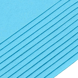 Фетр листовой жесткий, 1.0мм, 160гр, 20х30см, 12шт/упак Astra&Craft (AF831/YF615 голубой)