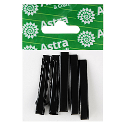 4AR081 Основа для заколки крокодил, черная 5см, 5 шт/упак, Astra&Craft
